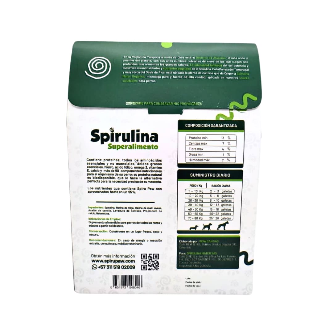 Spirulina-Based Dog Snack